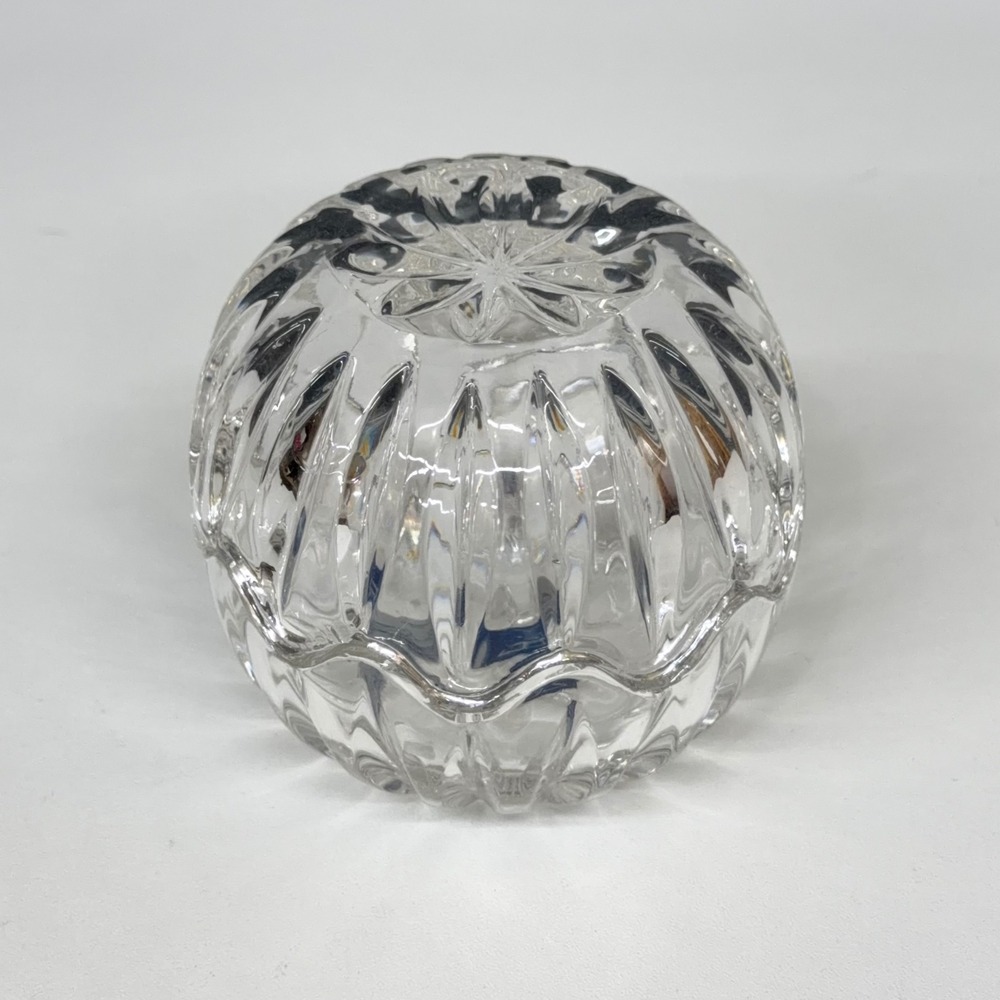 Crystal Clear Industries 24% Lead Crystal Trinket Bowl Set‎ Yugoslavia Scalloped